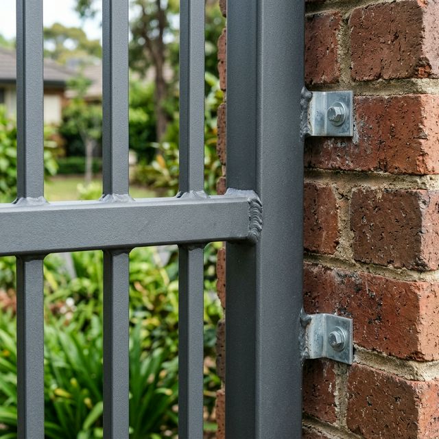 Кирпичные столбы в ст. Новотитаровской